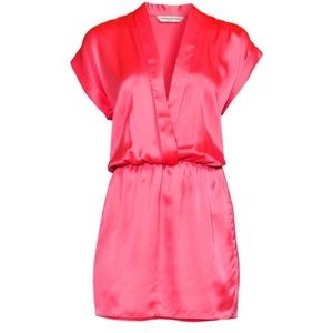 Amanda Uprichard Hera Dress in Fluo Pink